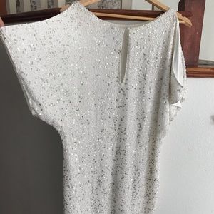 White beaded dress